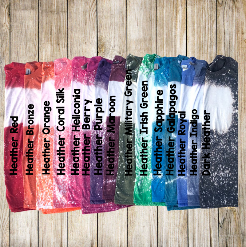 inked mama leopard print bleached tie dye tee - 4 little hearts