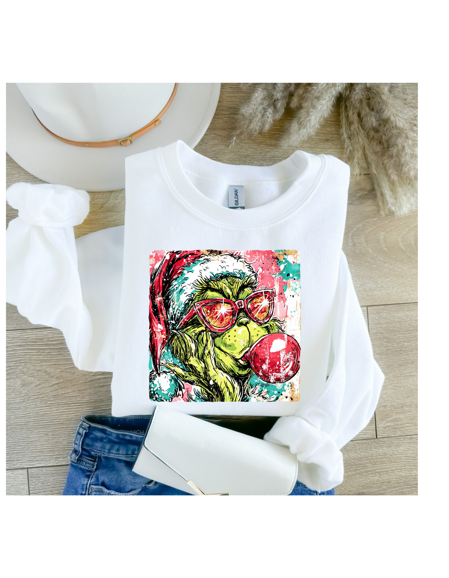 Grinch colorful crewneck sweatshirt