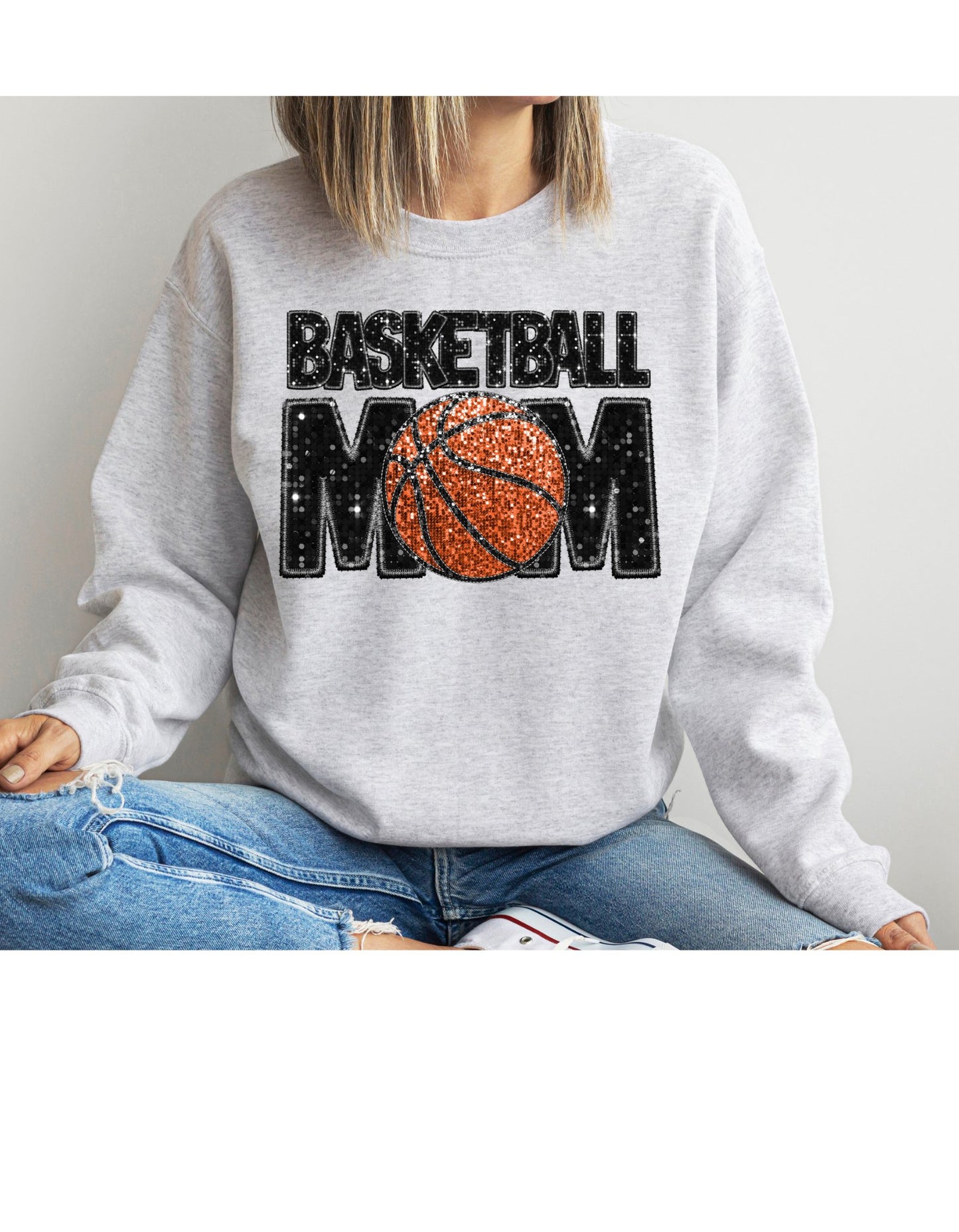 Basketball mom game day sweatshirt - 4 little hearts