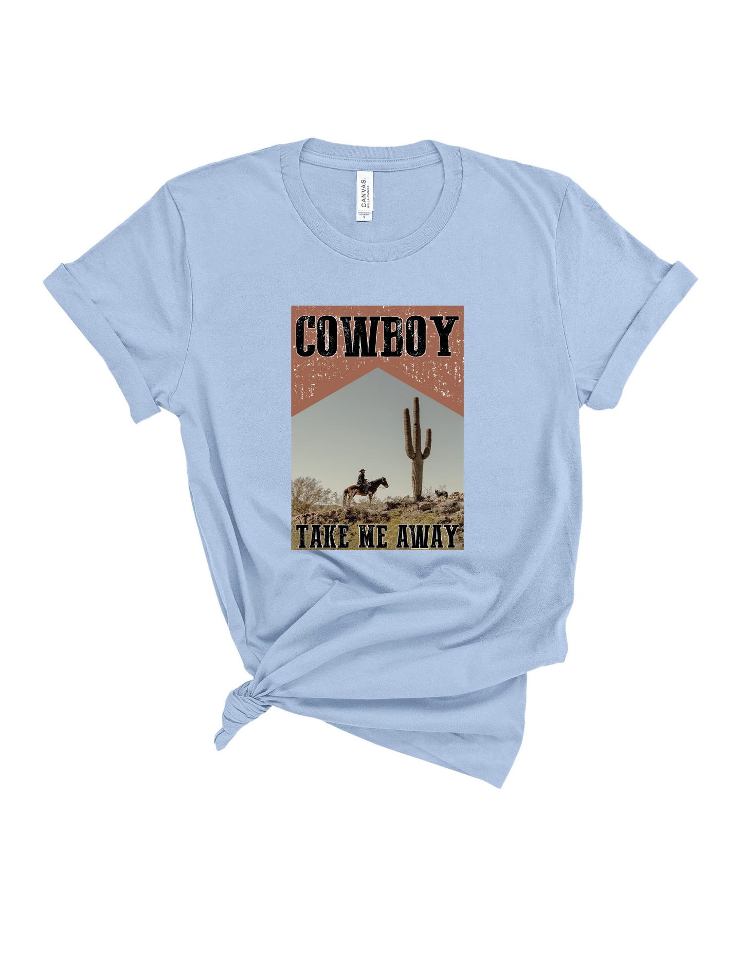 Cowboy take me away graphic tee - 4 little hearts