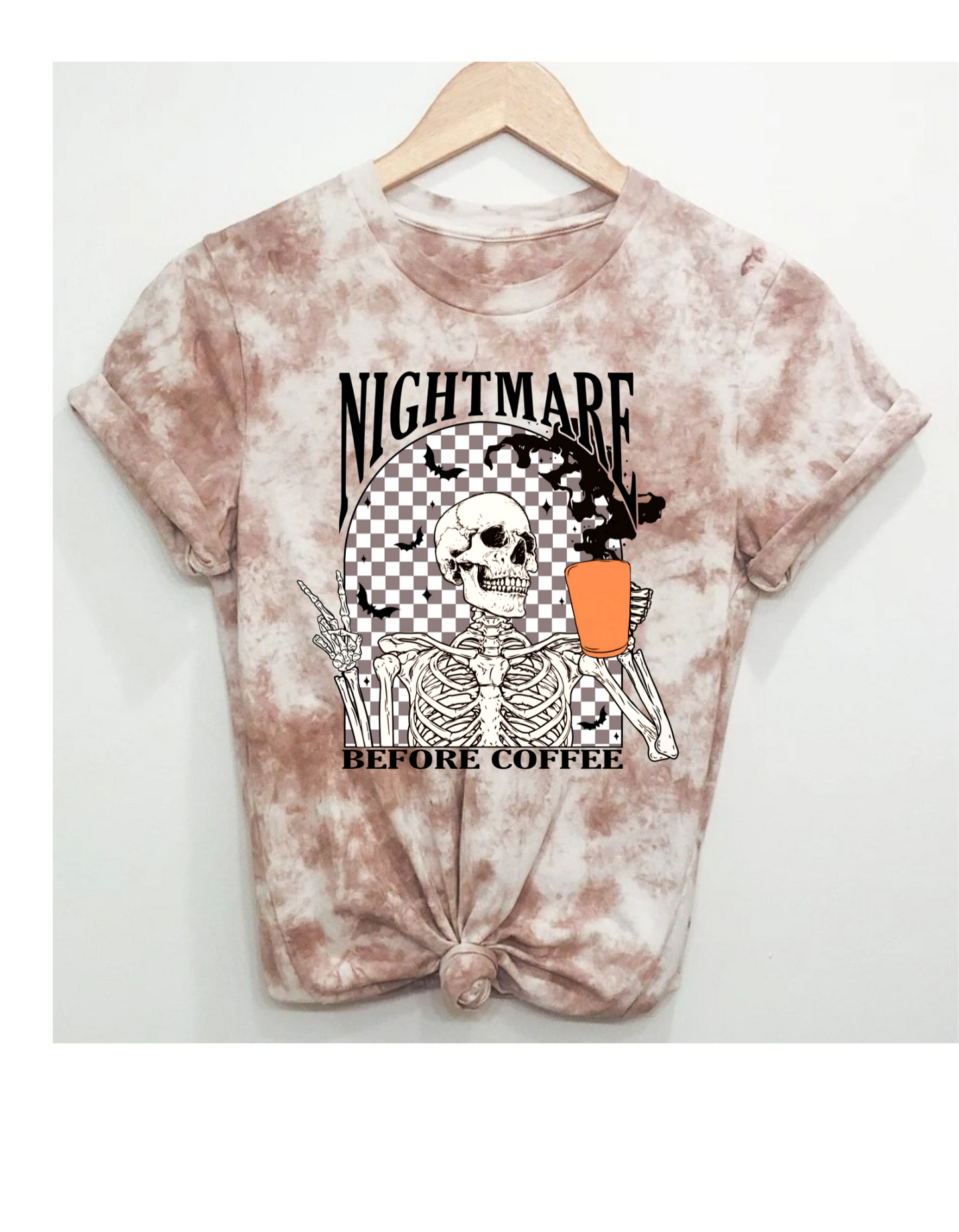 Nightmare before coffee graphic tee