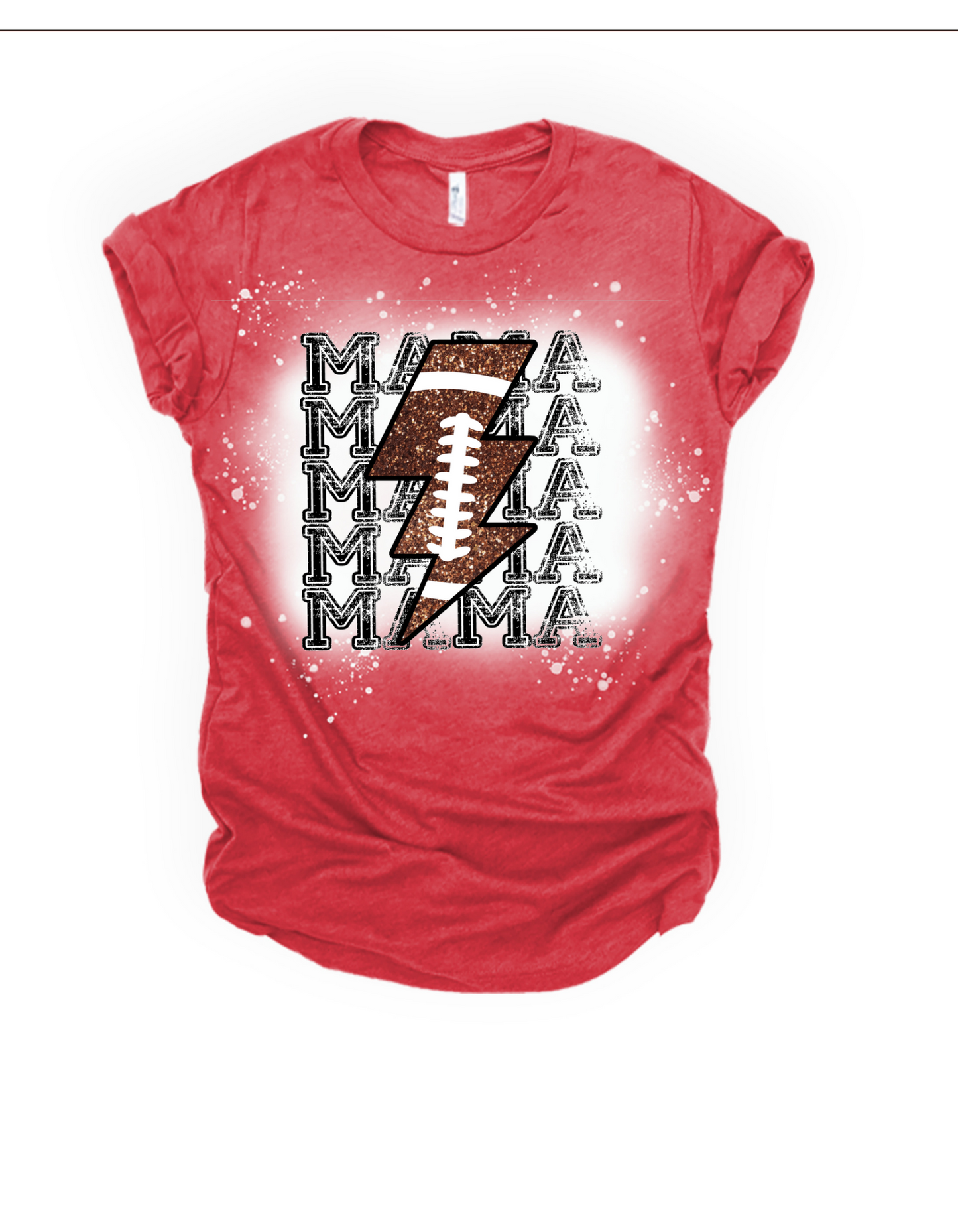 Football mama bleached tee