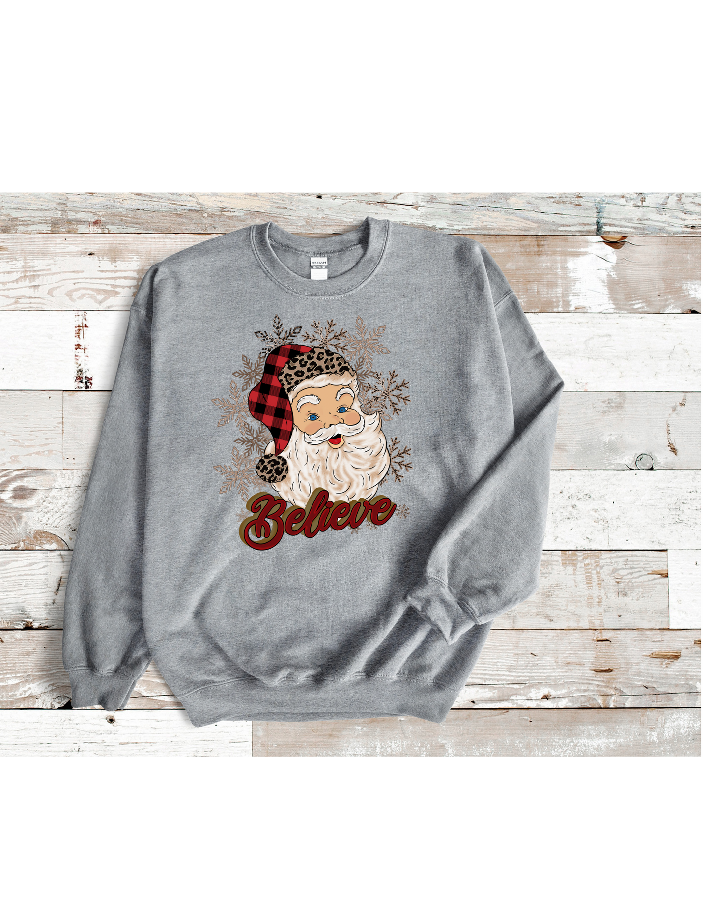 Santa believe crewneck sweatshirt