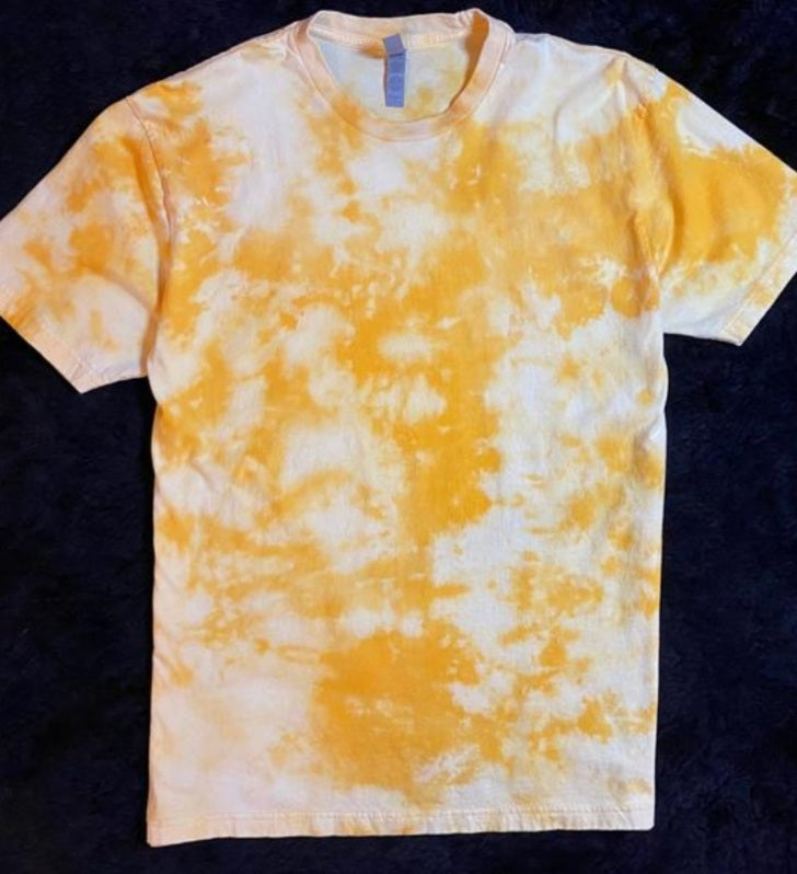 Kids bleach tie dye t shirts - 4 little hearts